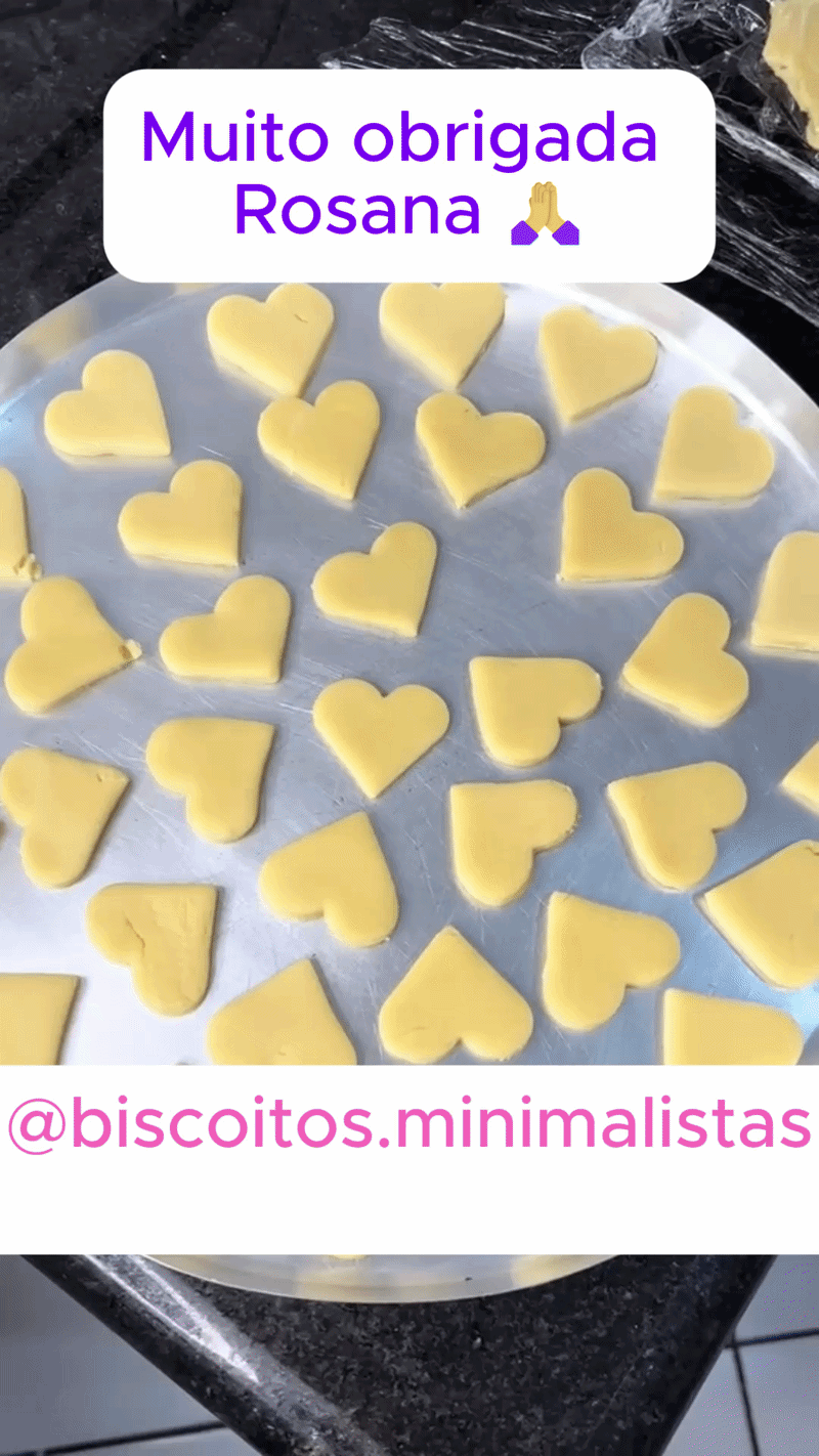 Biscoitos amanteigados — resultado da aluna